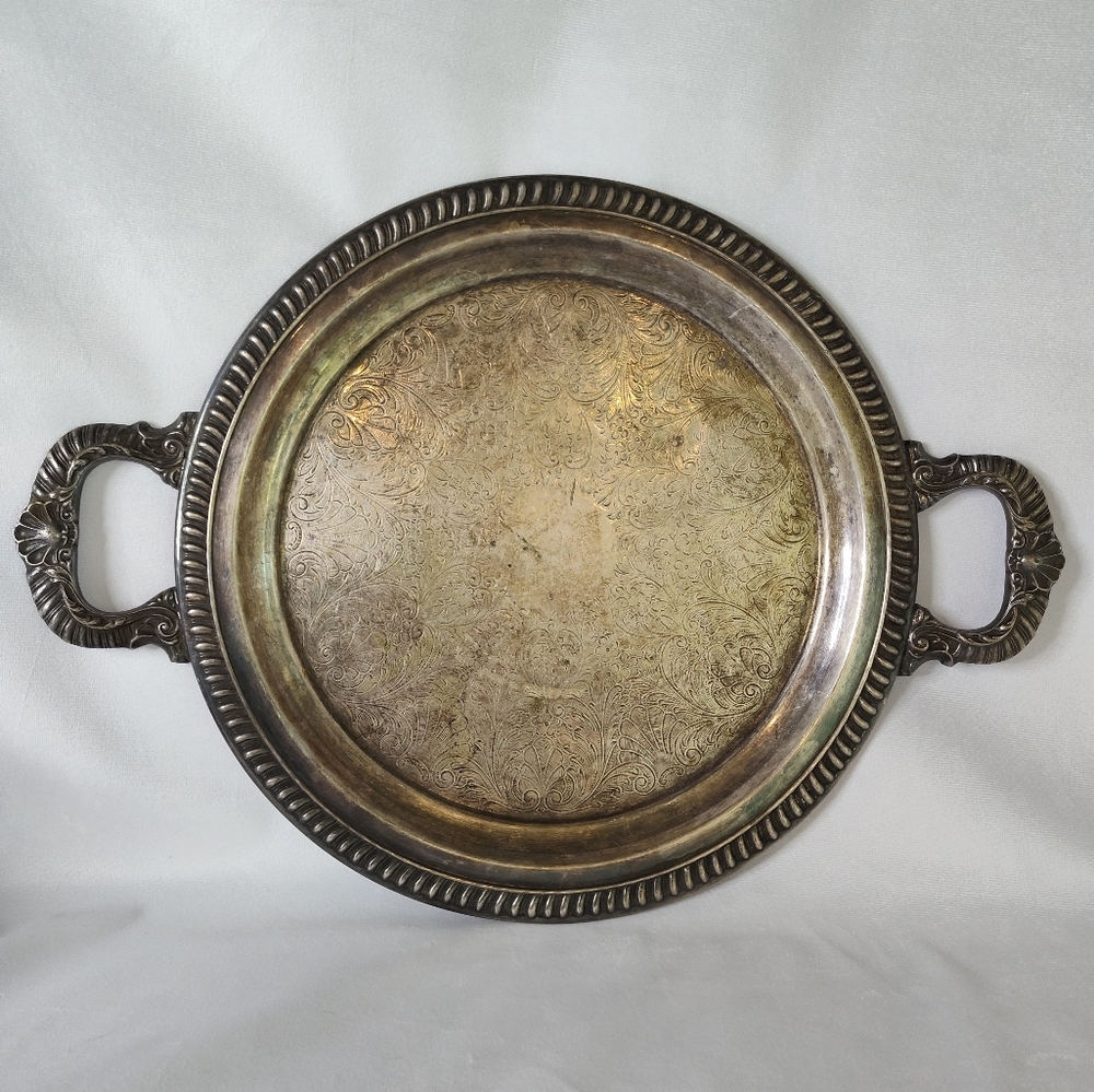 Post-1940 Sheridan Silver Plate Service Platter